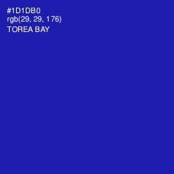 #1D1DB0 - Torea Bay Color Image